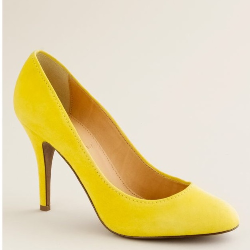 J. Crew Mona Italian suede heels